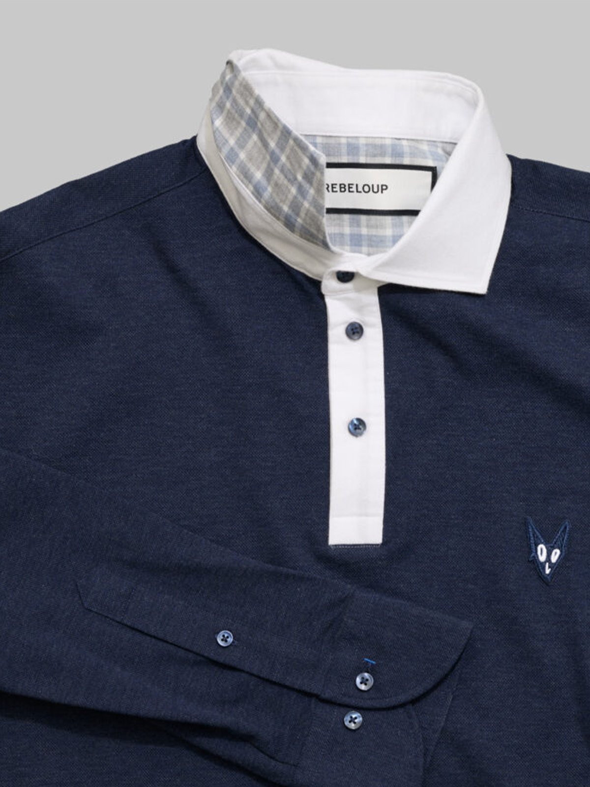 Rebeloup Adam Melange Knit Navy