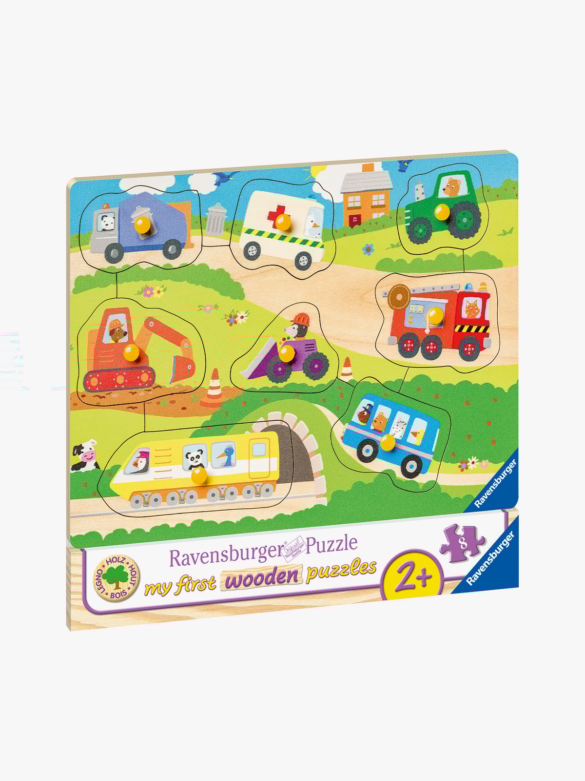 Ravensburger Kjøretøy 8 deler Flerfarget