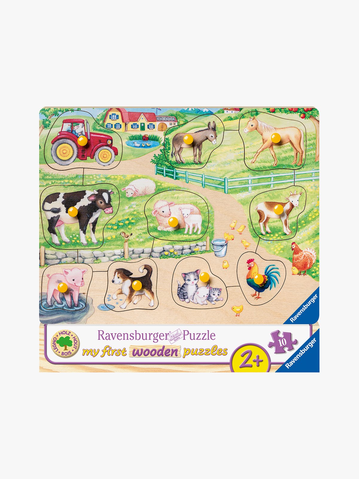 Ravensburger Bondegård 10 deler Flerfarget
