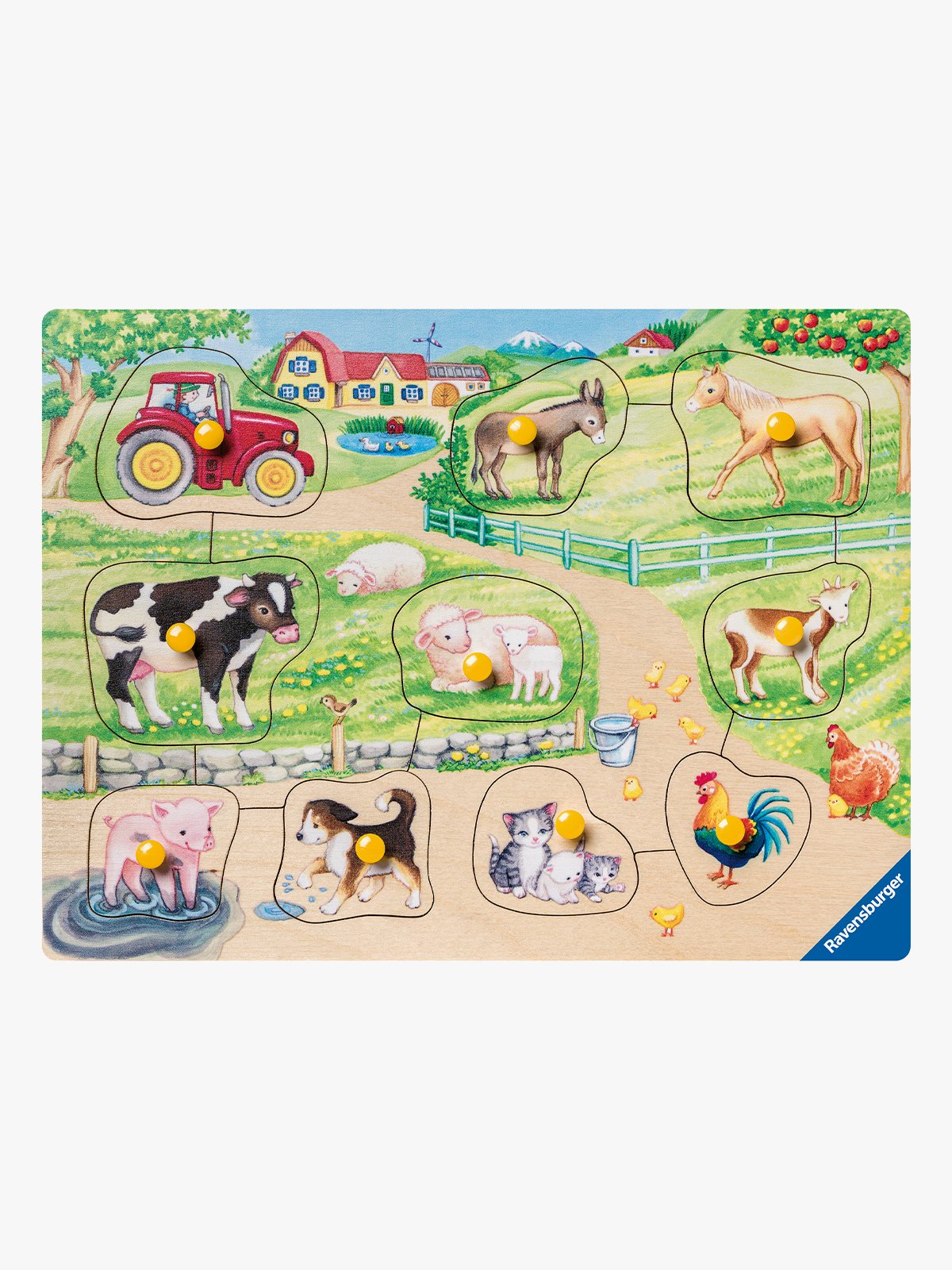 Ravensburger Bondegård 10 deler Flerfarget
