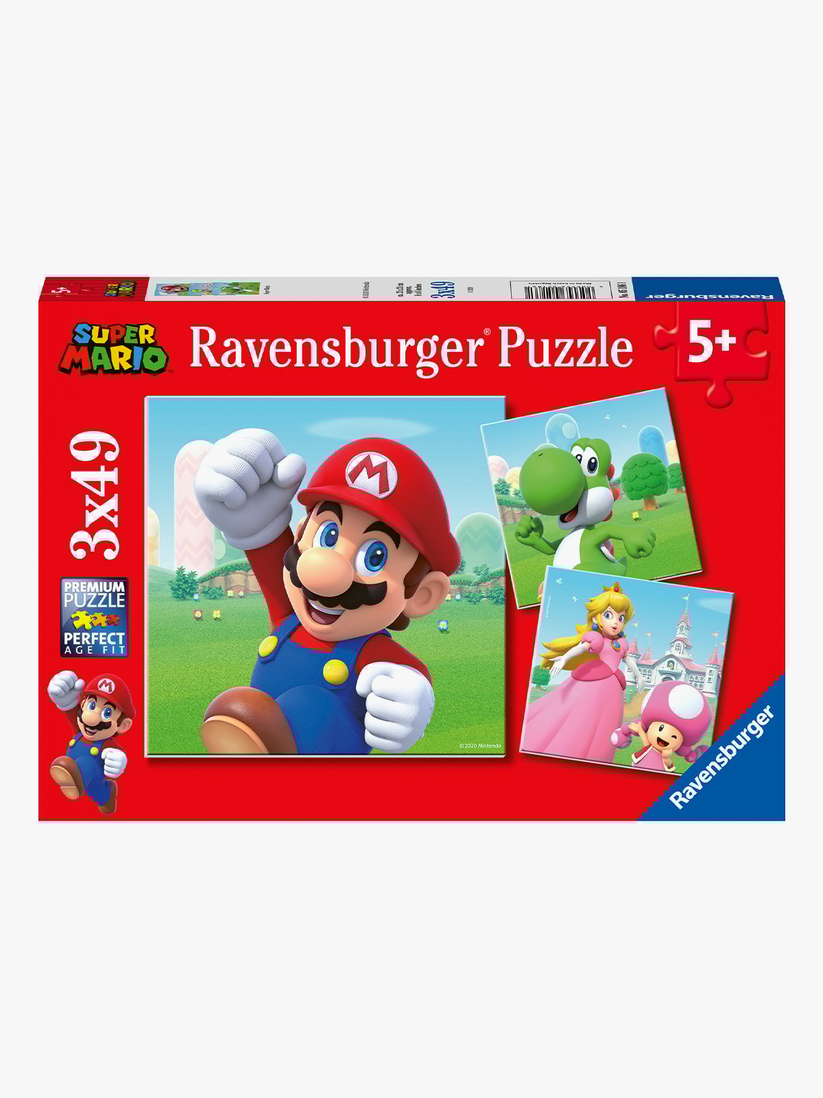 Ravensburger Super Mario 3x49p Flerfarget