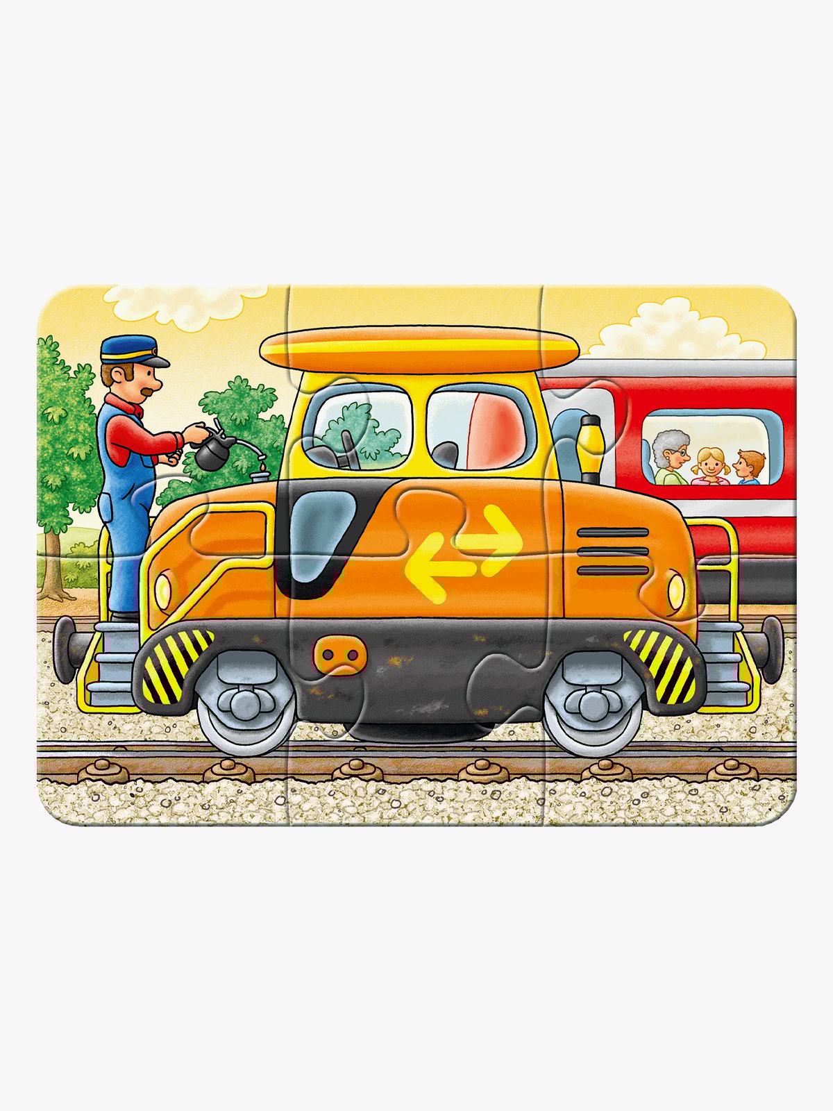 Ravensburger Traktorer og maskiner 2/4/6/8 deler Flerfarget