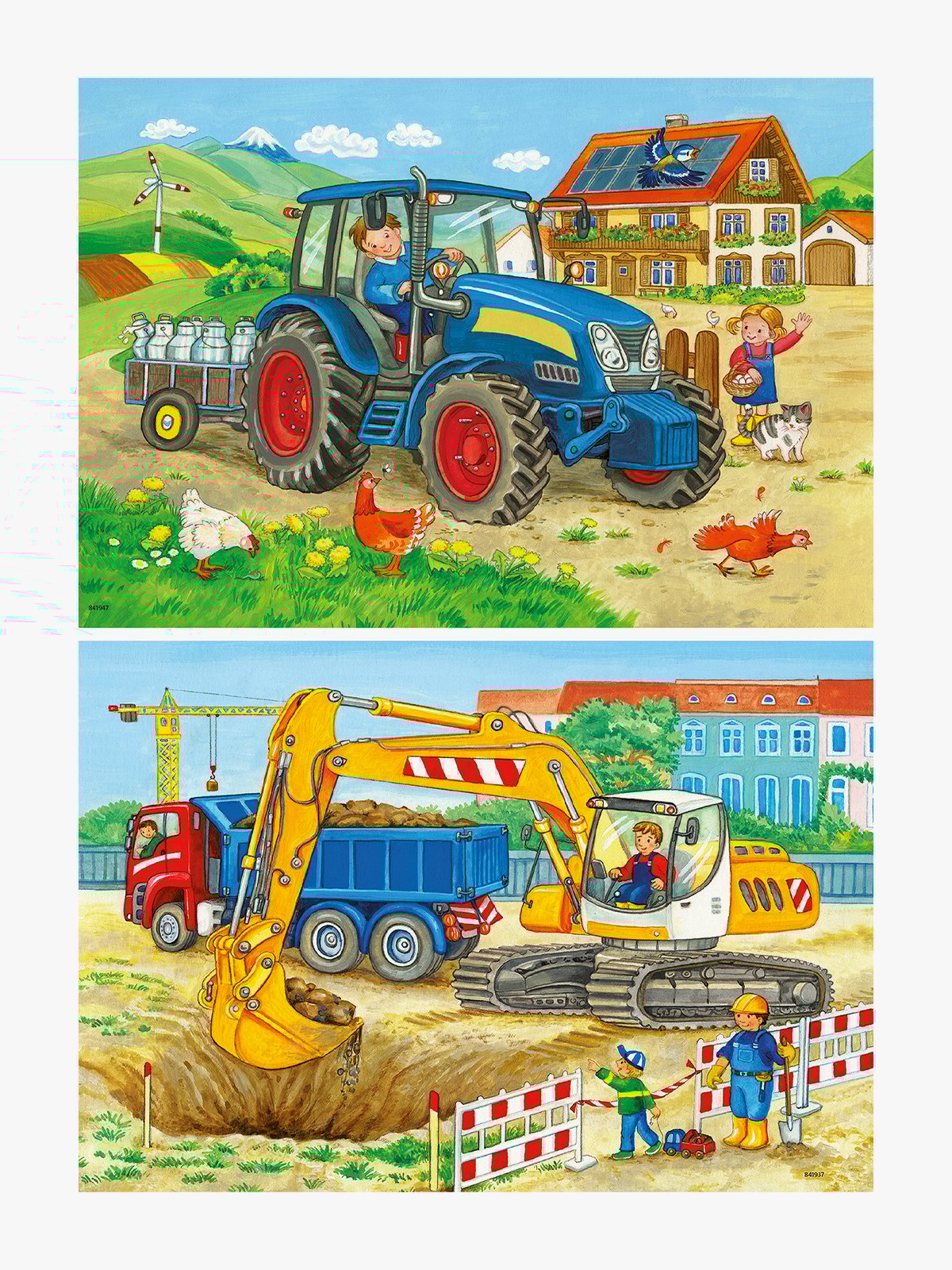 Ravensburger På bondegården 2x12p Flerfarget