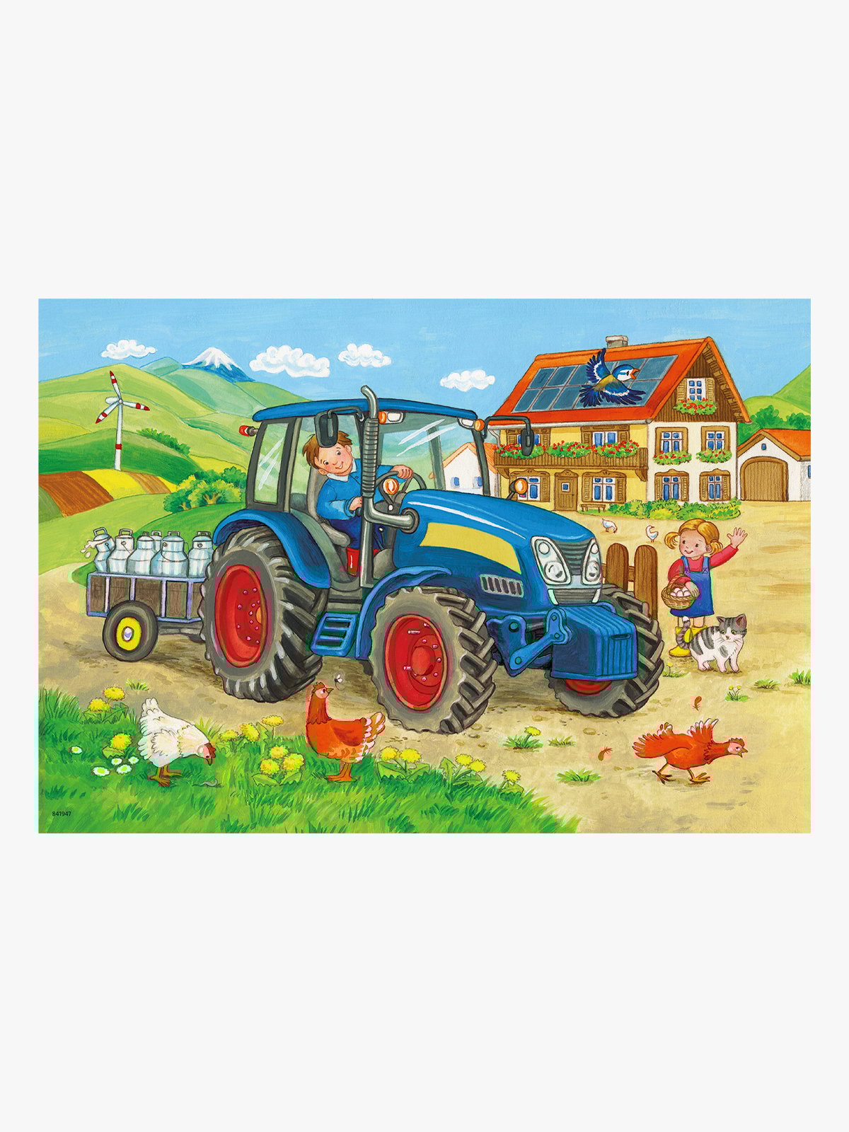 Ravensburger På bondegården 2x12p Flerfarget