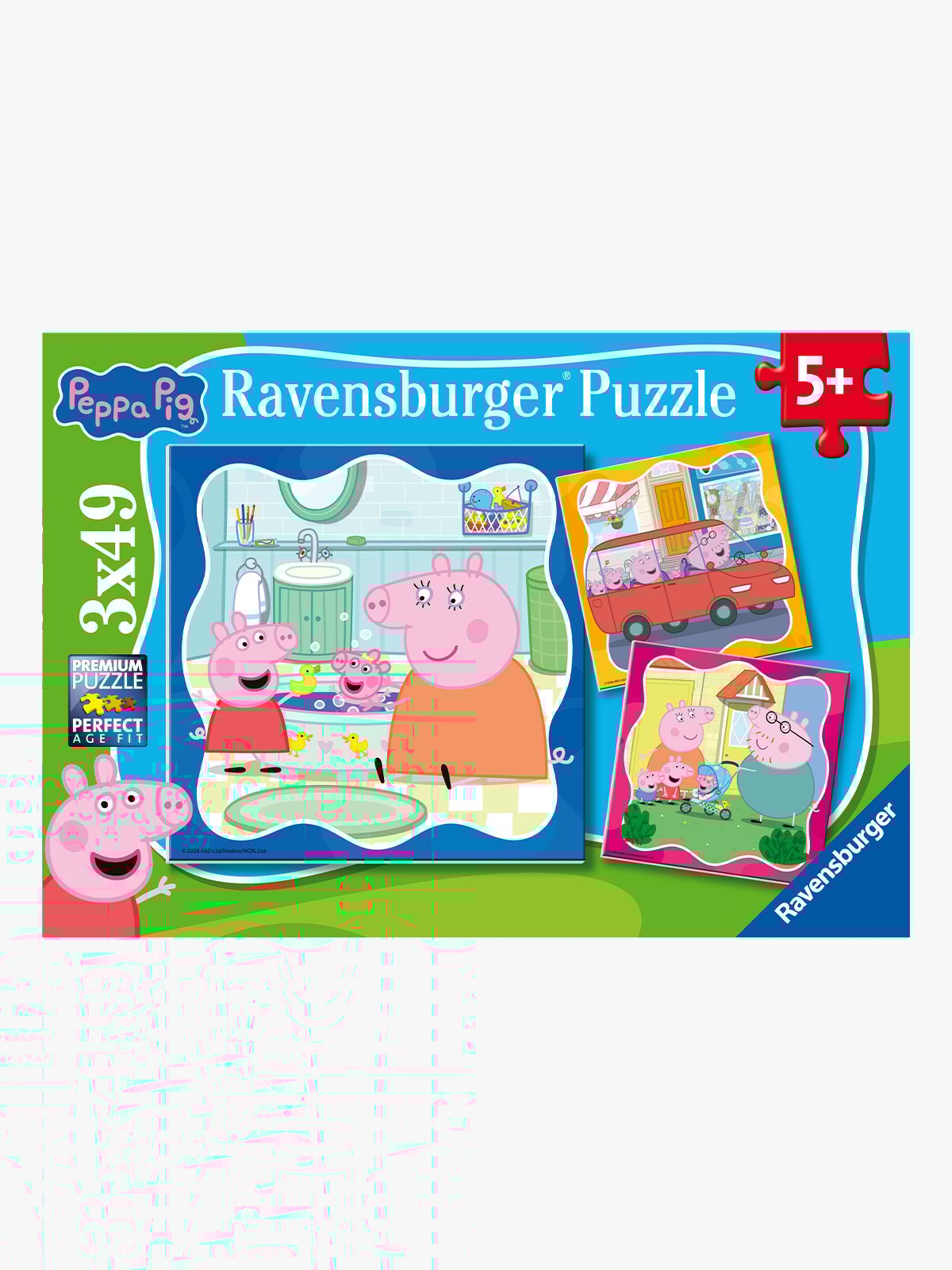 Ravensburger Peppa Gris 3x49p Flerfarget