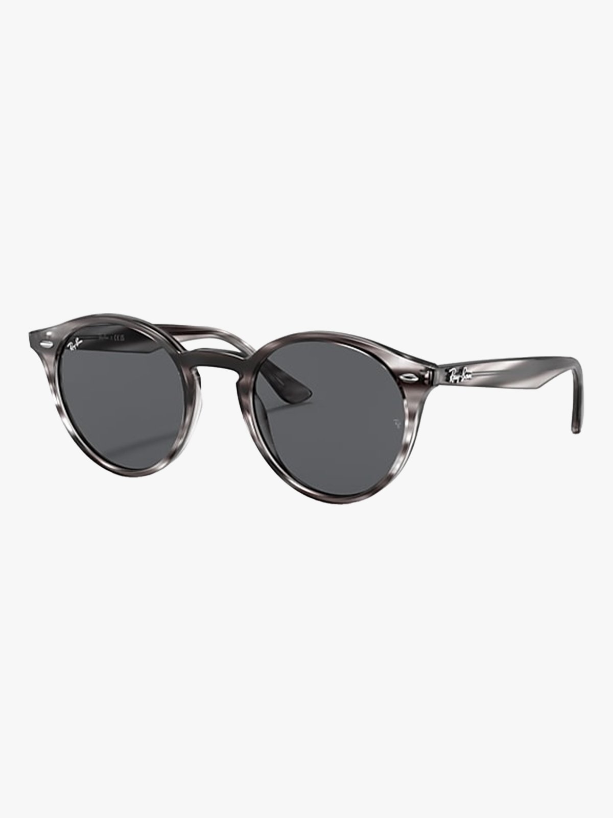 Ray-Ban 0RB2180 Frame: Polished Striped Grey Havana / Lenses: Grey Classic