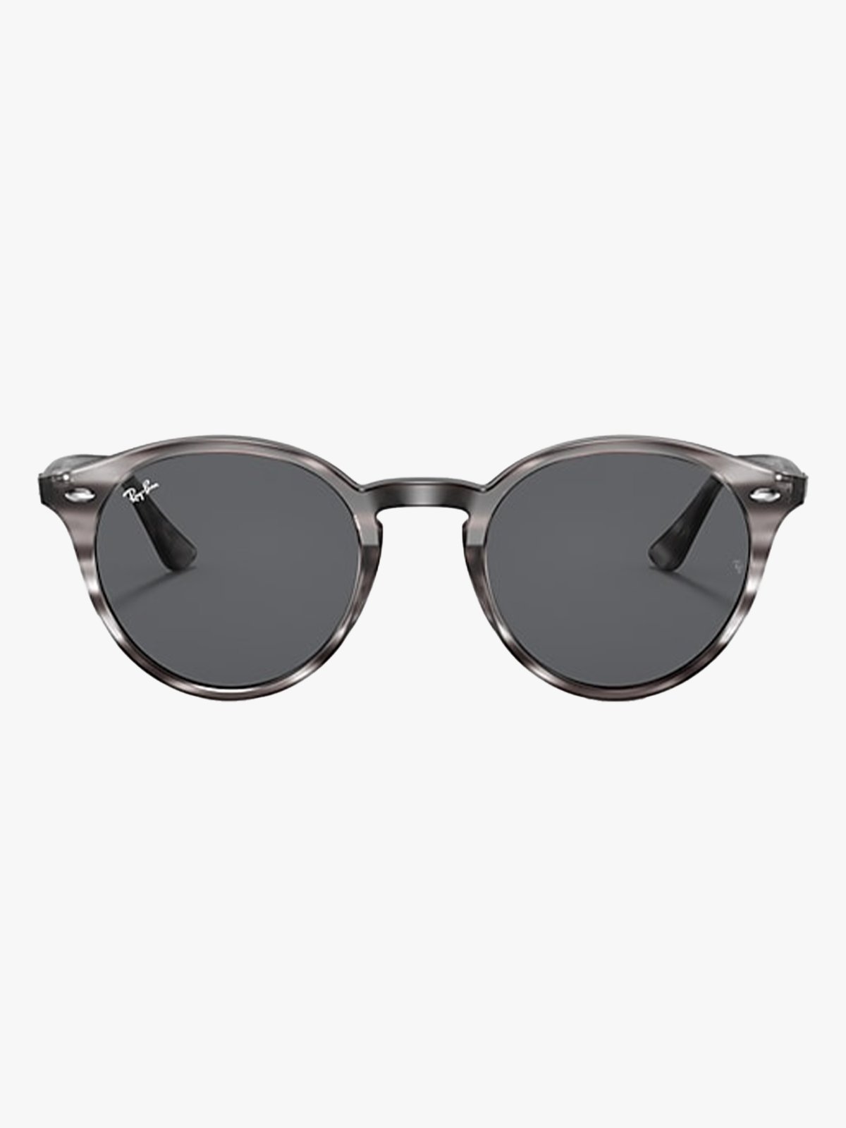 Ray-Ban 0RB2180 Frame: Polished Striped Grey Havana / Lenses: Grey Classic