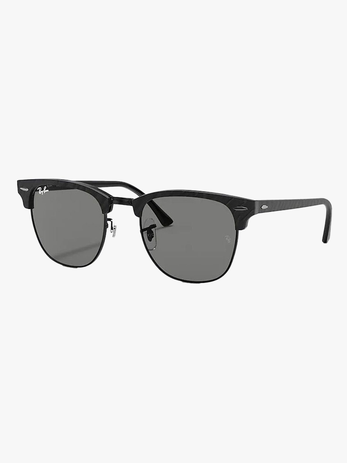 Ray-Ban Clubmaster Matte: Wrinkled Black / Dark Grey
