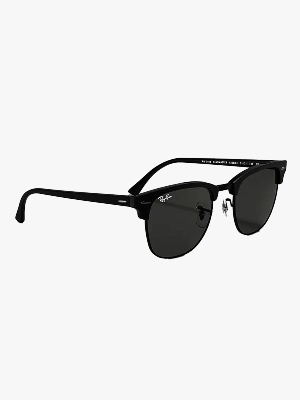 Ray-Ban Clubmaster Matte: Wrinkled Black / Dark Grey