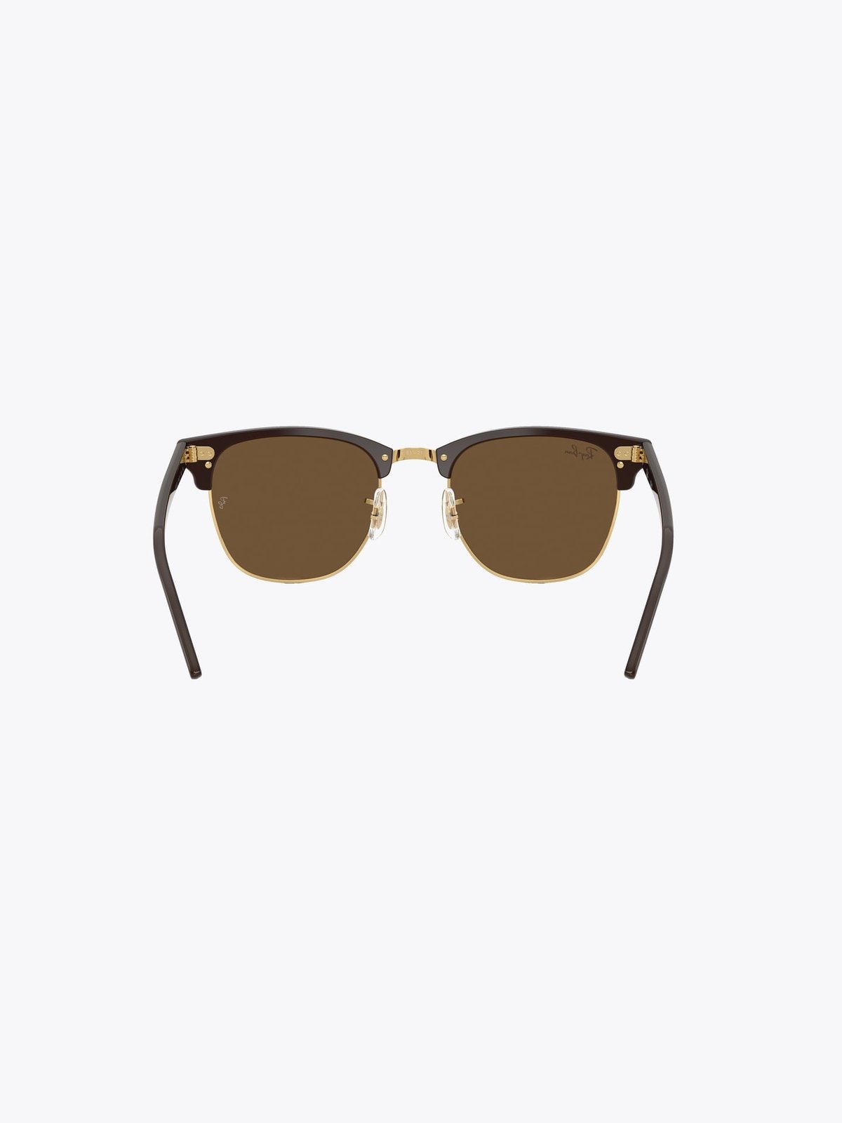 Ray-Ban Clubmaster Polished Brown & Gold