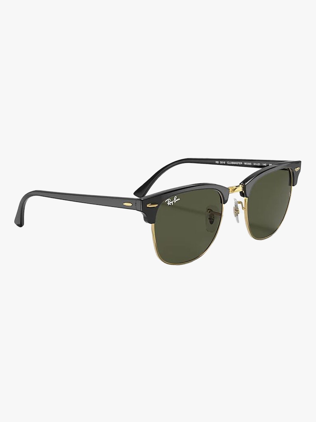 Ray-Ban Clubmaster Rammefarge: Black / Linsefarge: Green Classic