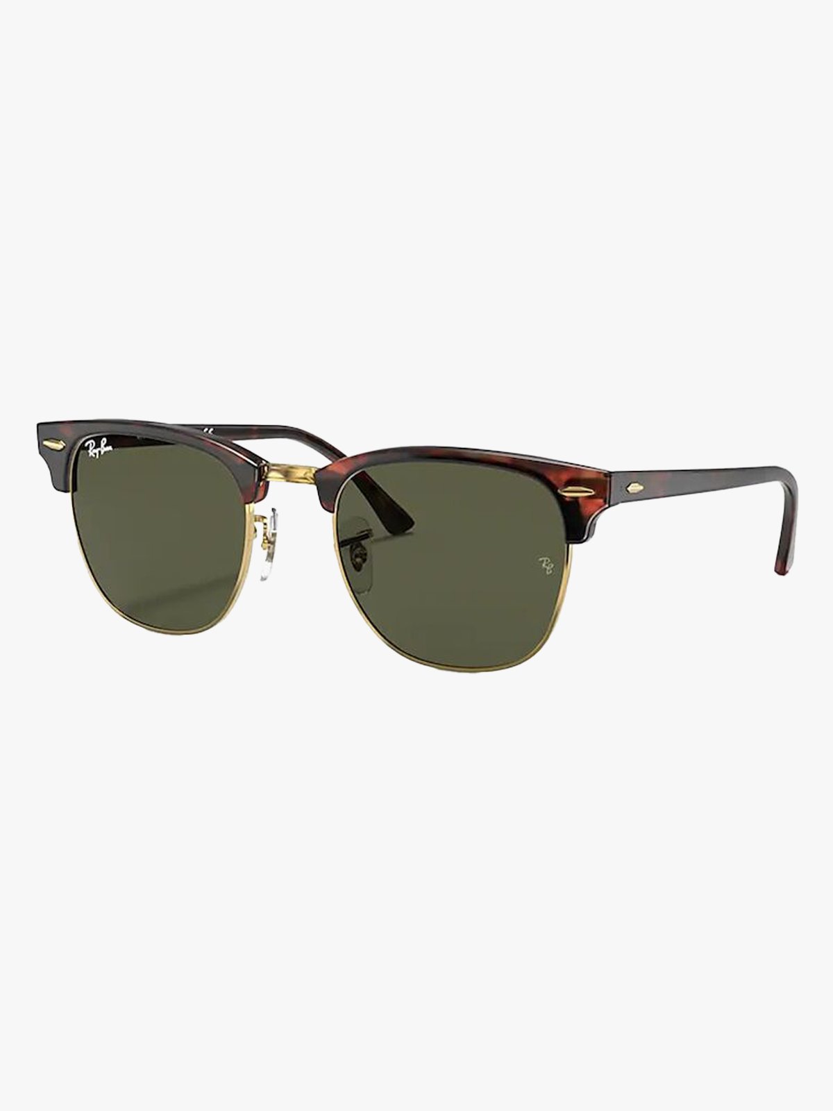 Ray-Ban Clubmaster Tortoise / Green Solid Color