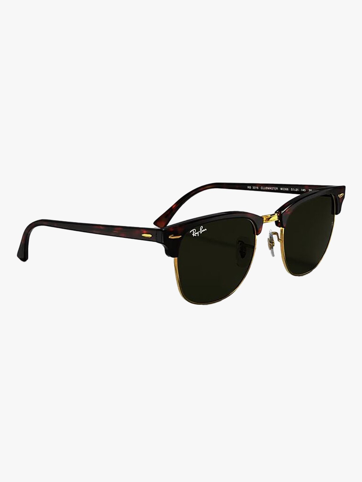 Ray-Ban Clubmaster Tortoise / Green Solid Color