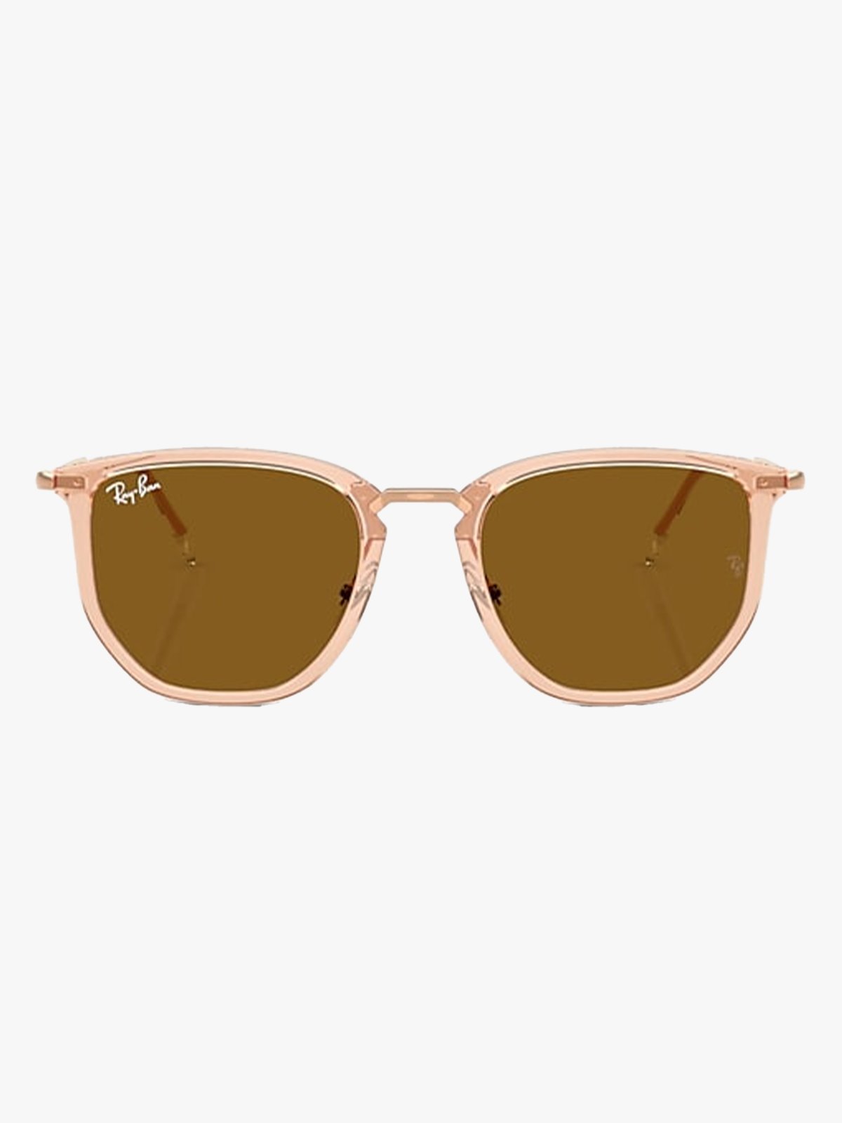 Ray-Ban 0RB4451 Frame: Polished Transparent Beige / Lenses: Brown