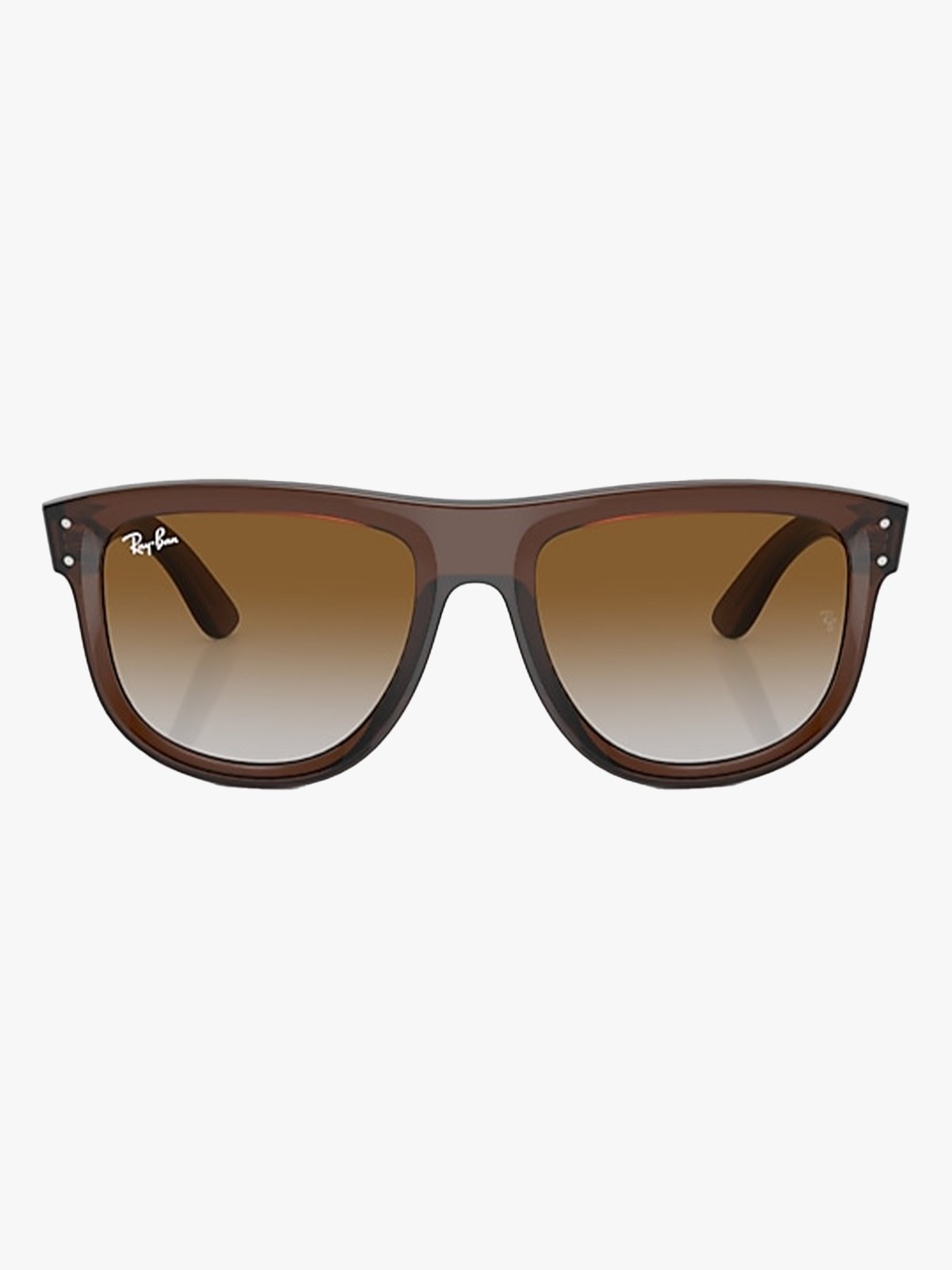 Ray-Ban Boyfriend Reverse Frame: Polished Transparent Brown / Lenses: Brown