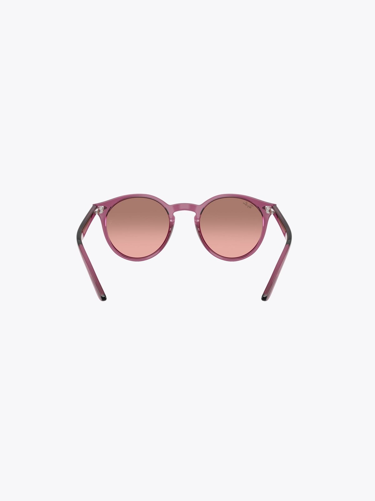 Ray-Ban 0RJ9064S Jr Ramme: Polished Transparent Violet / Linser: Pink Mirror Silver Gradient