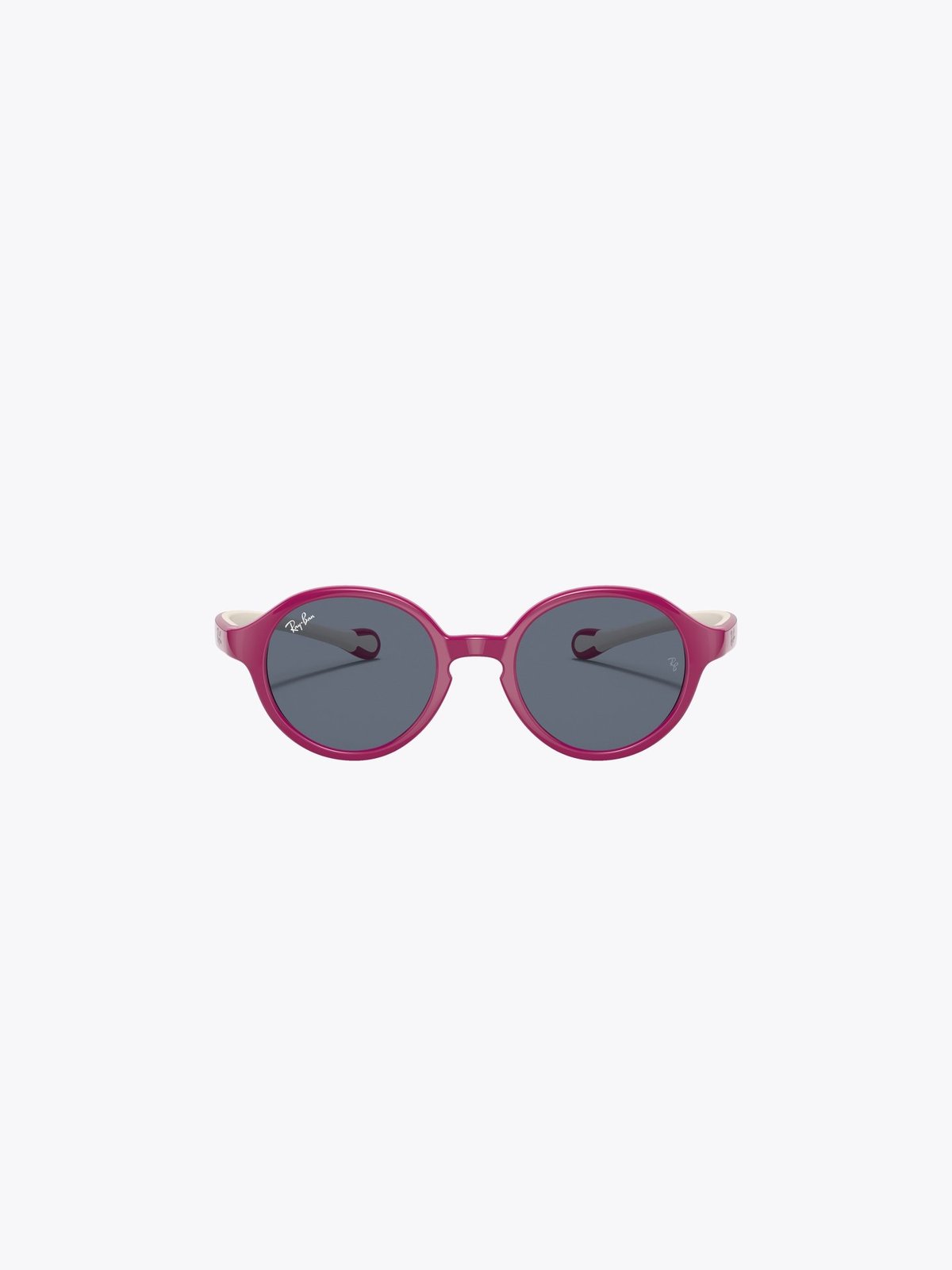 Ray-Ban 0RJ9075S Jr Ramme: Polished Fuxia on Cream / Linser: Dark Grey