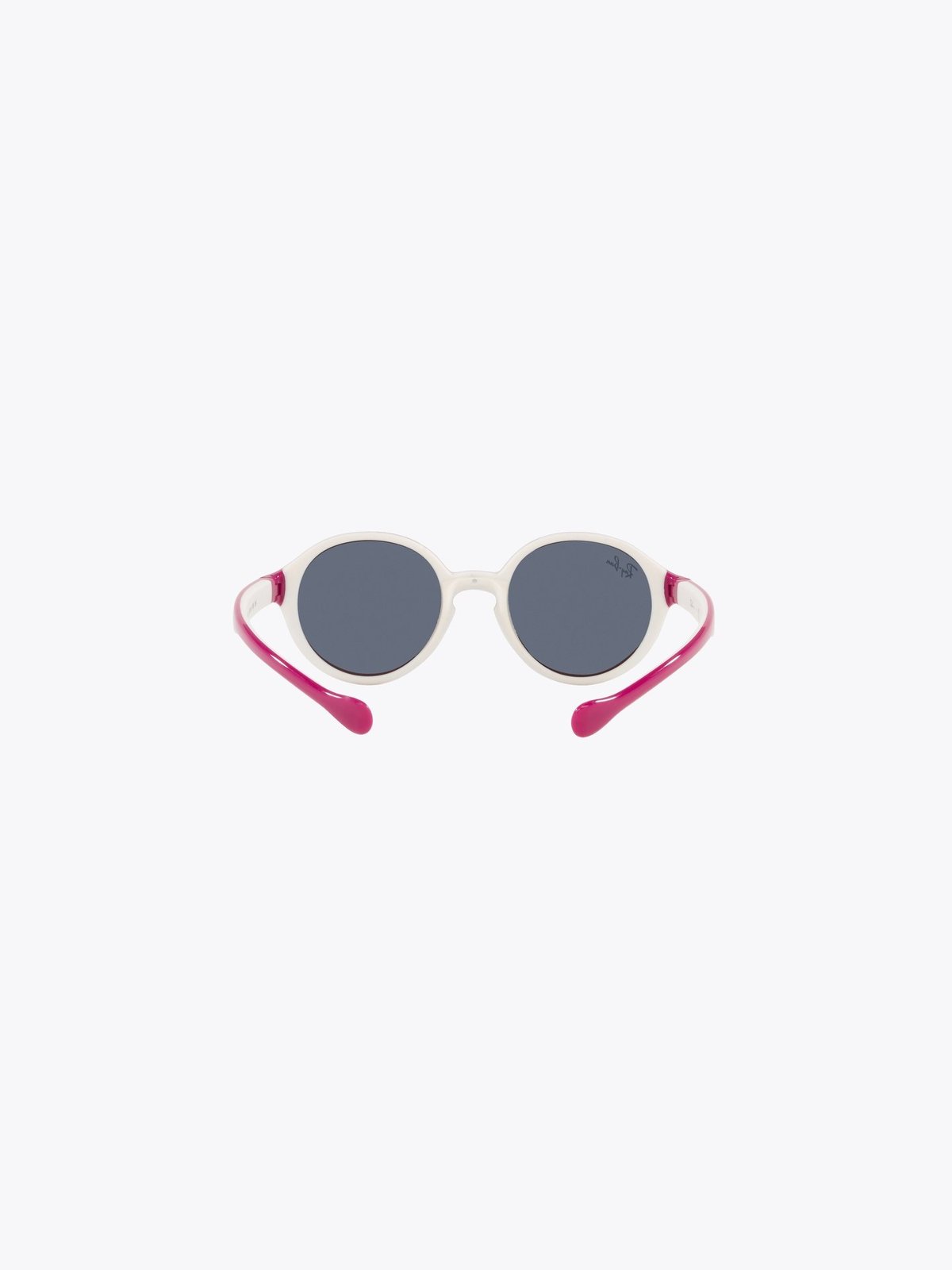 Ray-Ban 0RJ9075S Jr Ramme: Polished Fuxia on Cream / Linser: Dark Grey