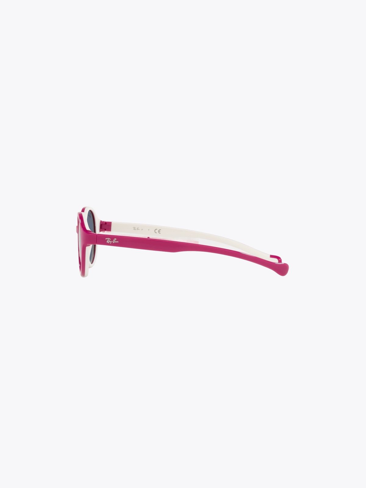 Ray-Ban 0RJ9075S Jr Ramme: Polished Fuxia on Cream / Linser: Dark Grey