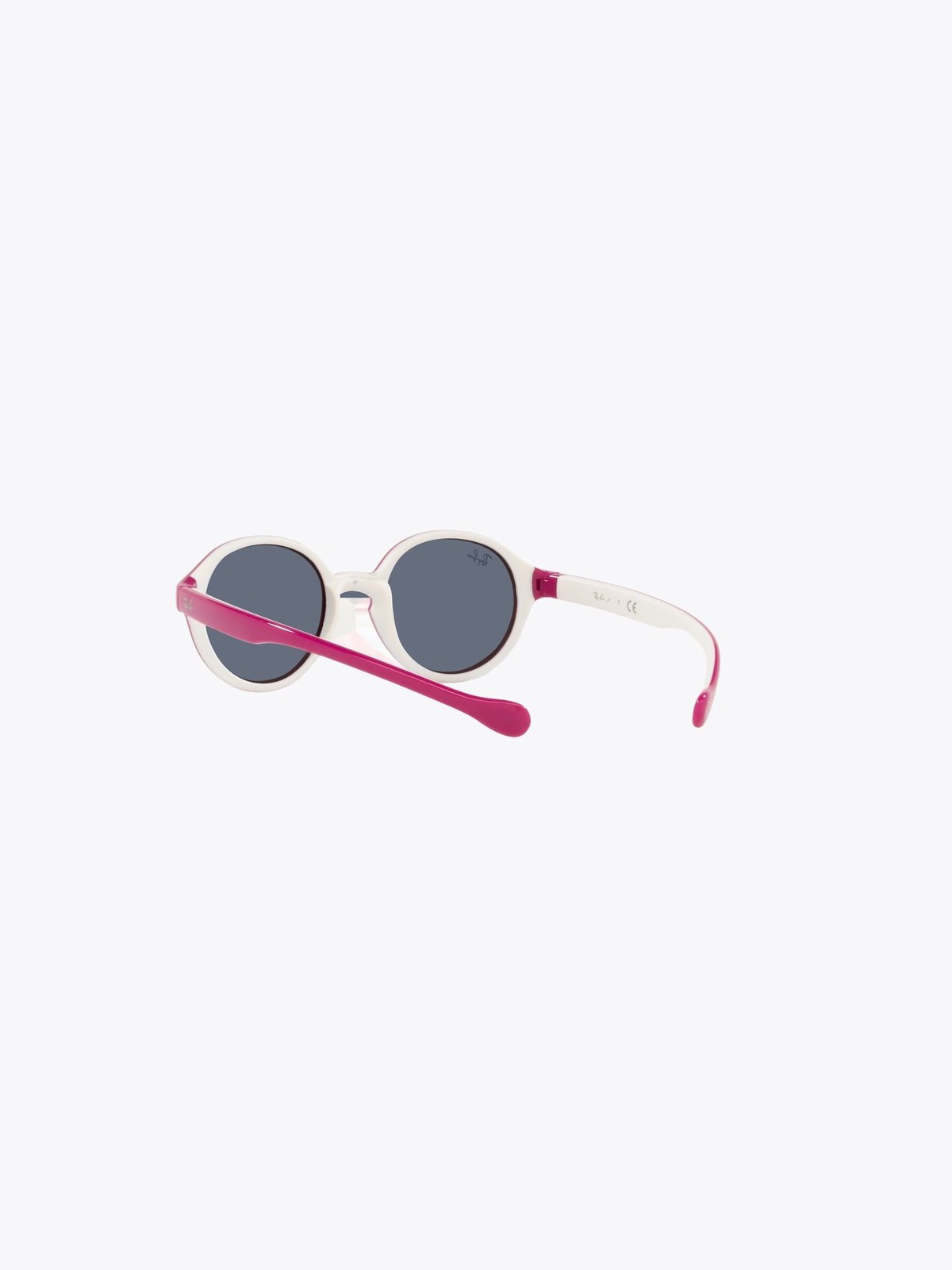 Ray-Ban 0RJ9075S Jr Ramme: Polished Fuxia on Cream / Linser: Dark Grey
