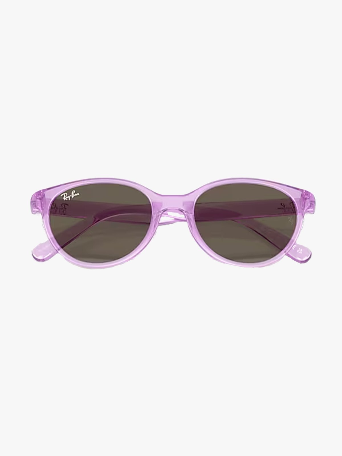 Ray-Ban 0RJ9080S Jr Ramme: Polished Transparent Violet / Linser: Brown