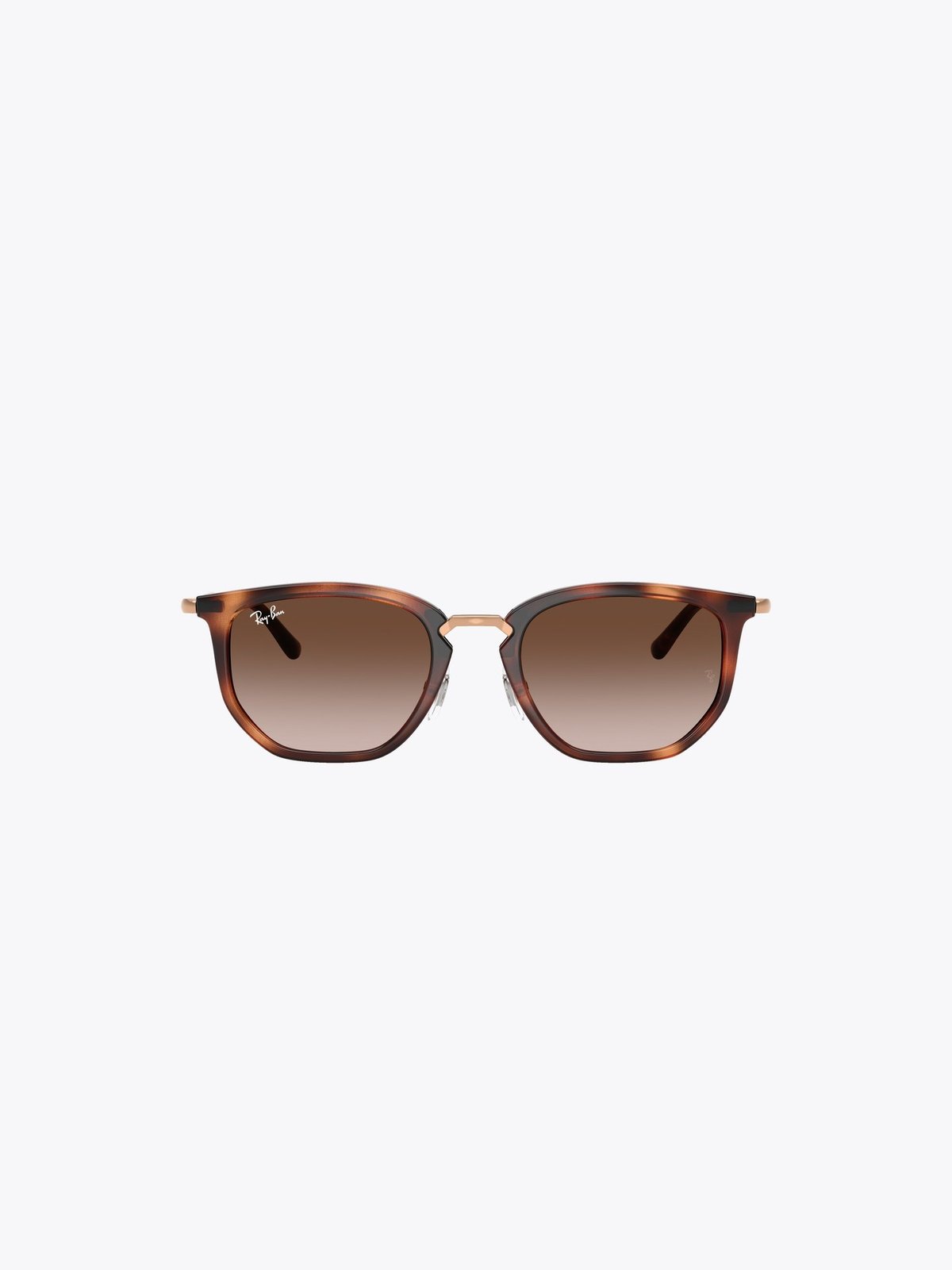 Ray-Ban 0RJ9085S Jr Ramme: Polished Striped Havana / Linser: Light Brown Gradient Dark Brown