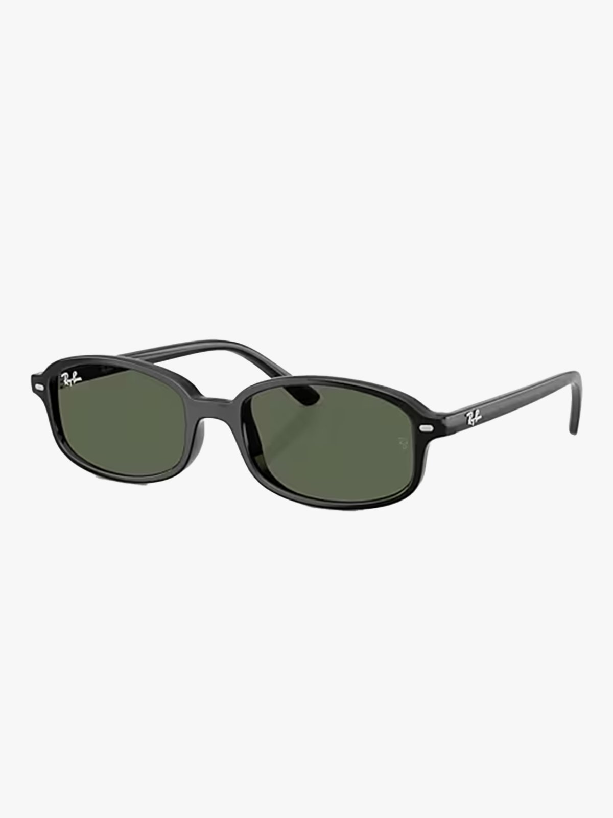 Ray-Ban 0RJ9132S Jr Ramme: Polished Black / Linser: Dark Green