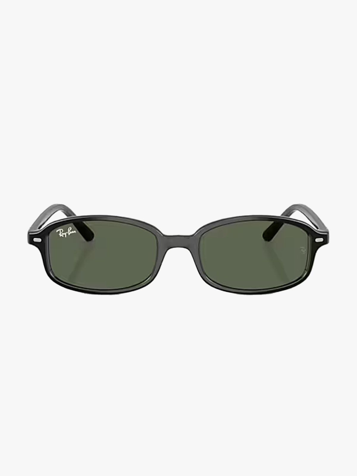 Ray-Ban 0RJ9132S Jr Ramme: Polished Black / Linser: Dark Green