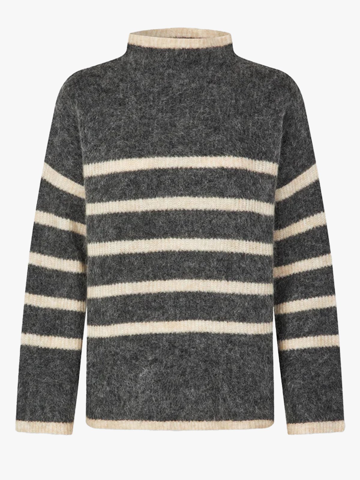 Second Female Ovalis Knit T-Neck Volcanic Ash