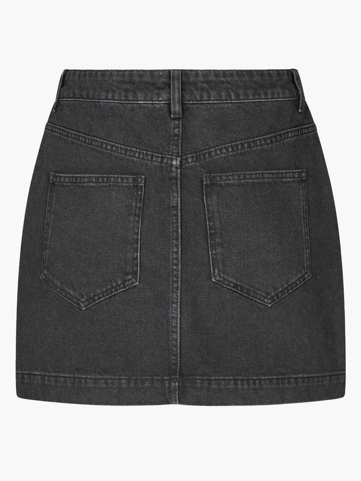 Second Female Jayden Denim Skirt Black denim