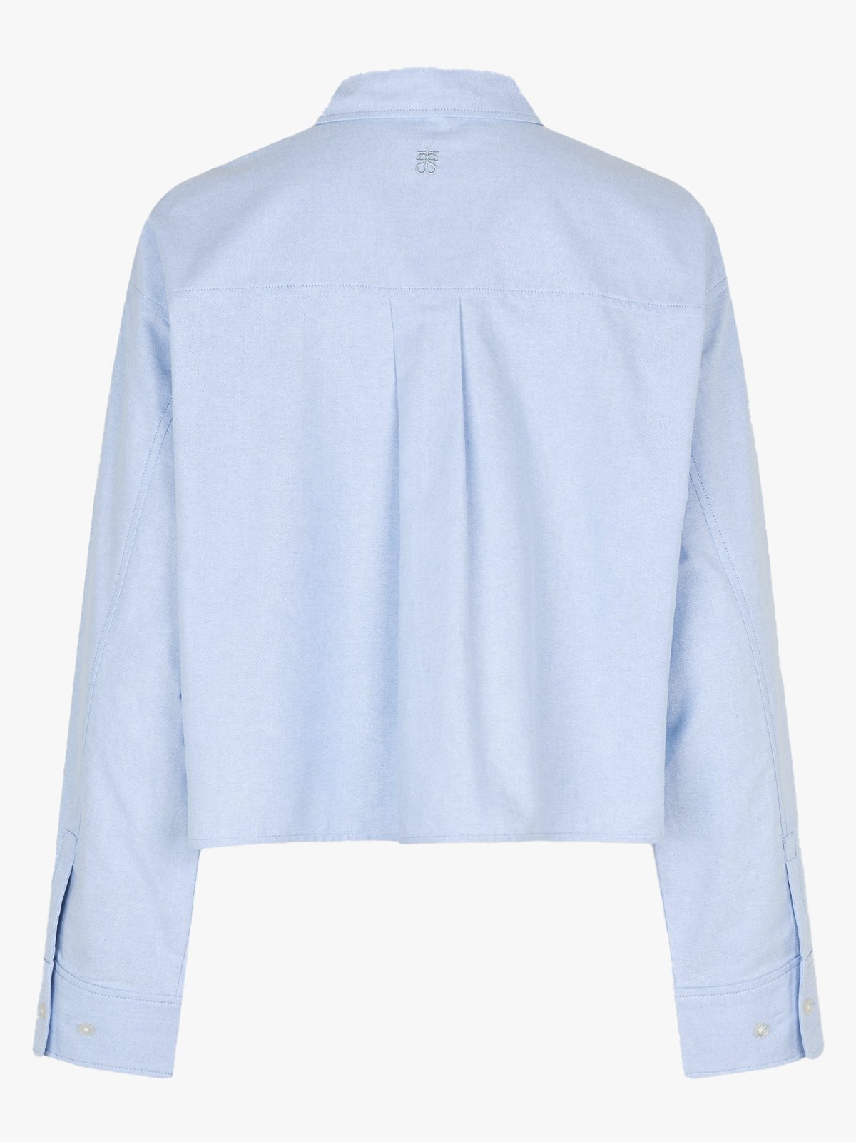 Second Female Baulo Cropped Shirt Cashmere Blue