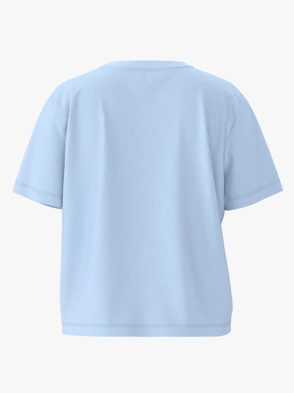 Selected Femme Essential Short Sleeve Boxy Tee Cashmere Blue
