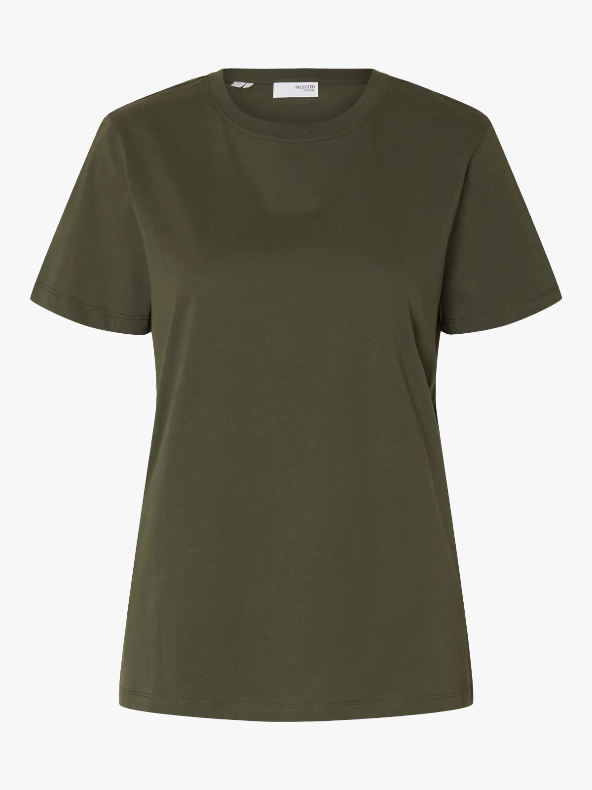 Selected Femme My Essential Short Sleeve O-Neck Tee Deep Depths