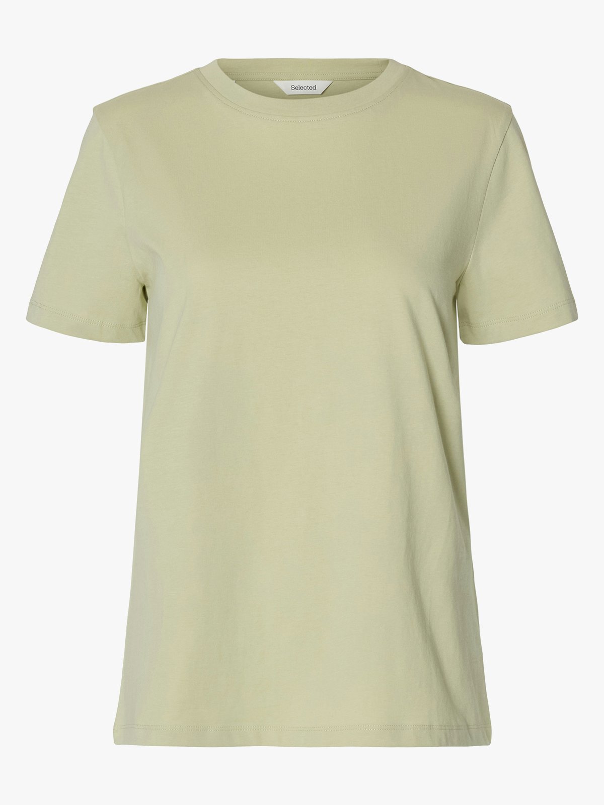 Selected Femme My Essential Short Sleeve O-Neck Tee Lint