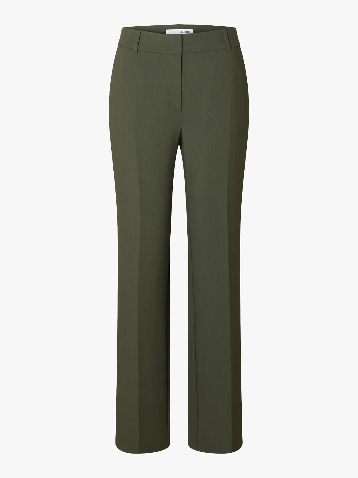 Selected Femme Rita Mid Waist Wide Pant Deep Depths MELANGE