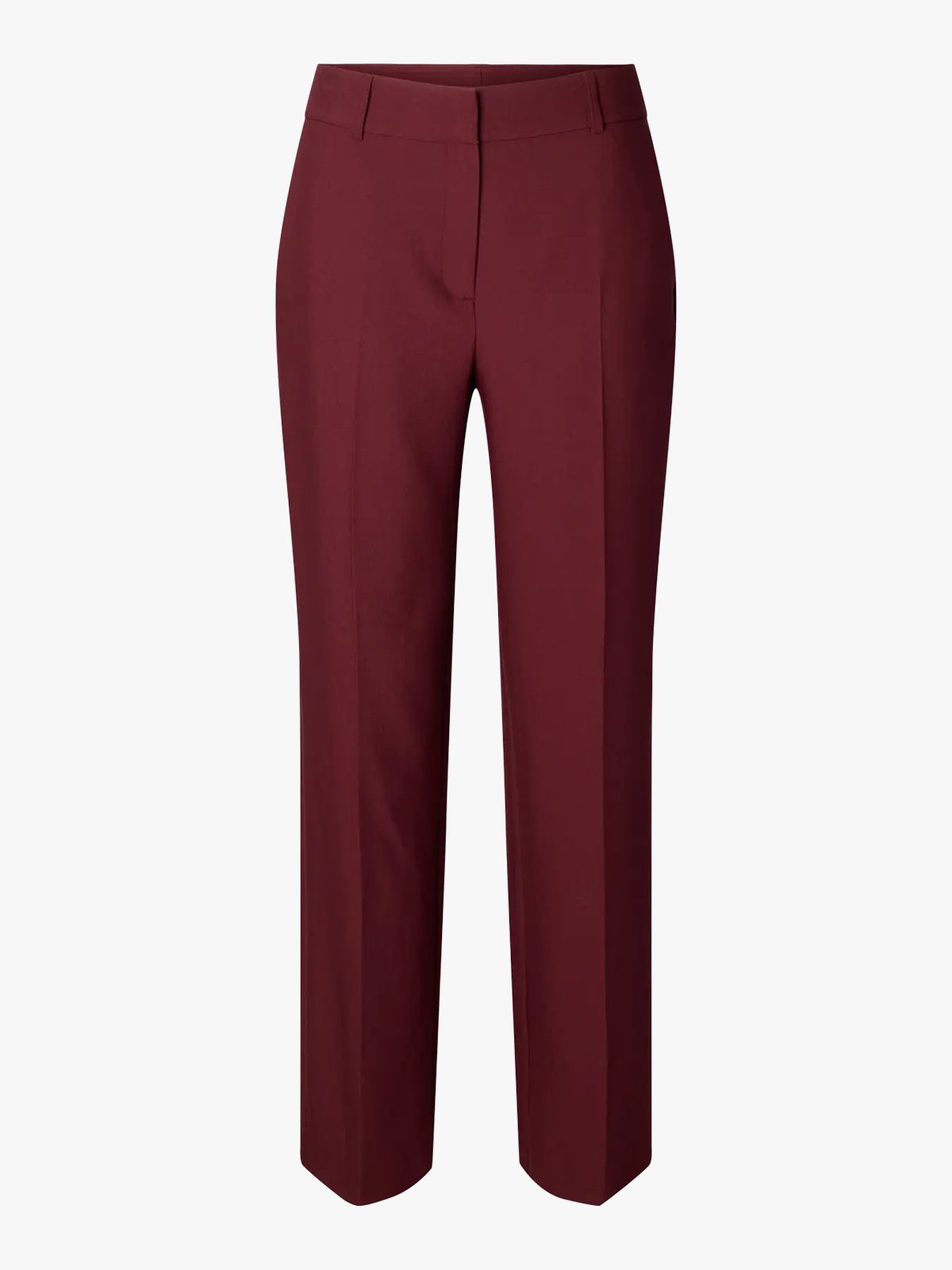 Selected Femme Rita Mid Waist Wide Pant Tawny Port Melange