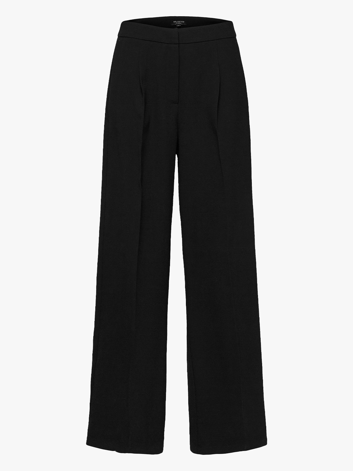 Selected Femme Tinni Midwaist Wide Pant Black