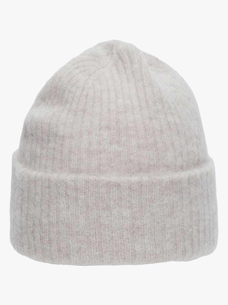 Selected Femme Maline Knit Beanie Birch Melange
