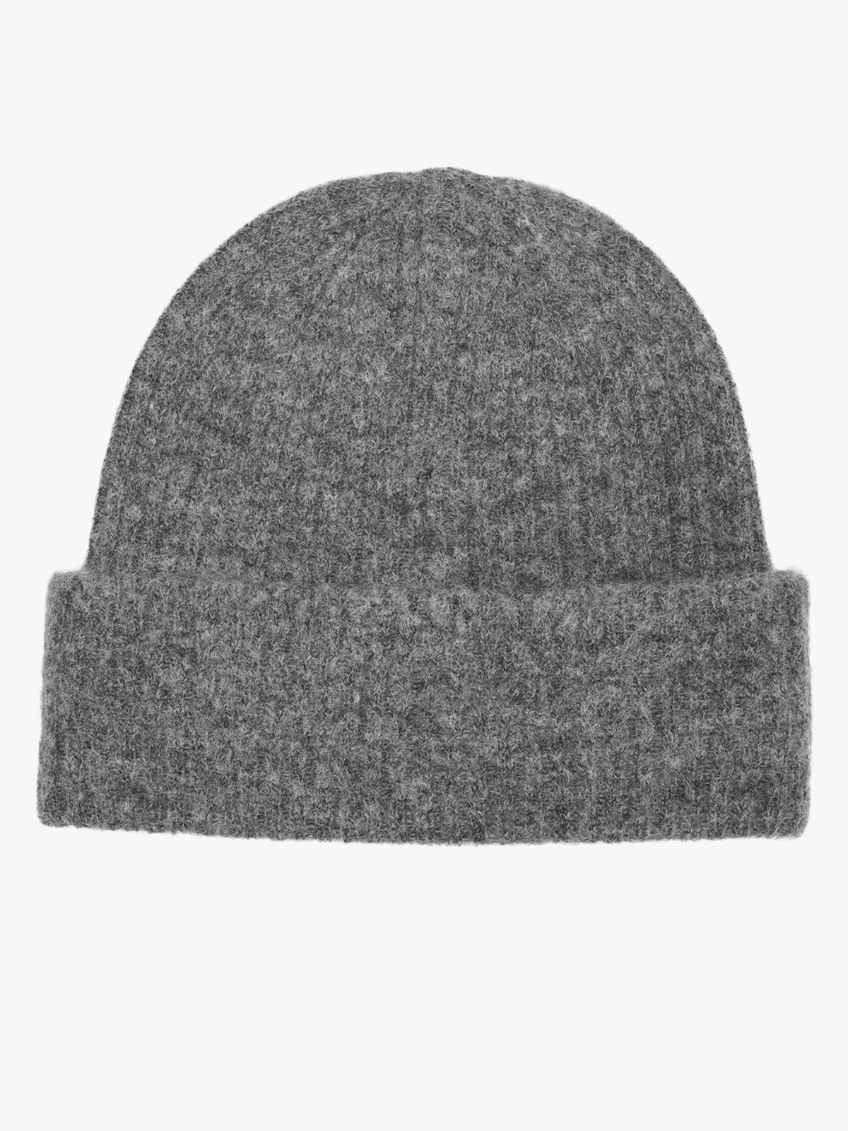 Selected Femme Maline Knit Beanie Medium Grey Melange