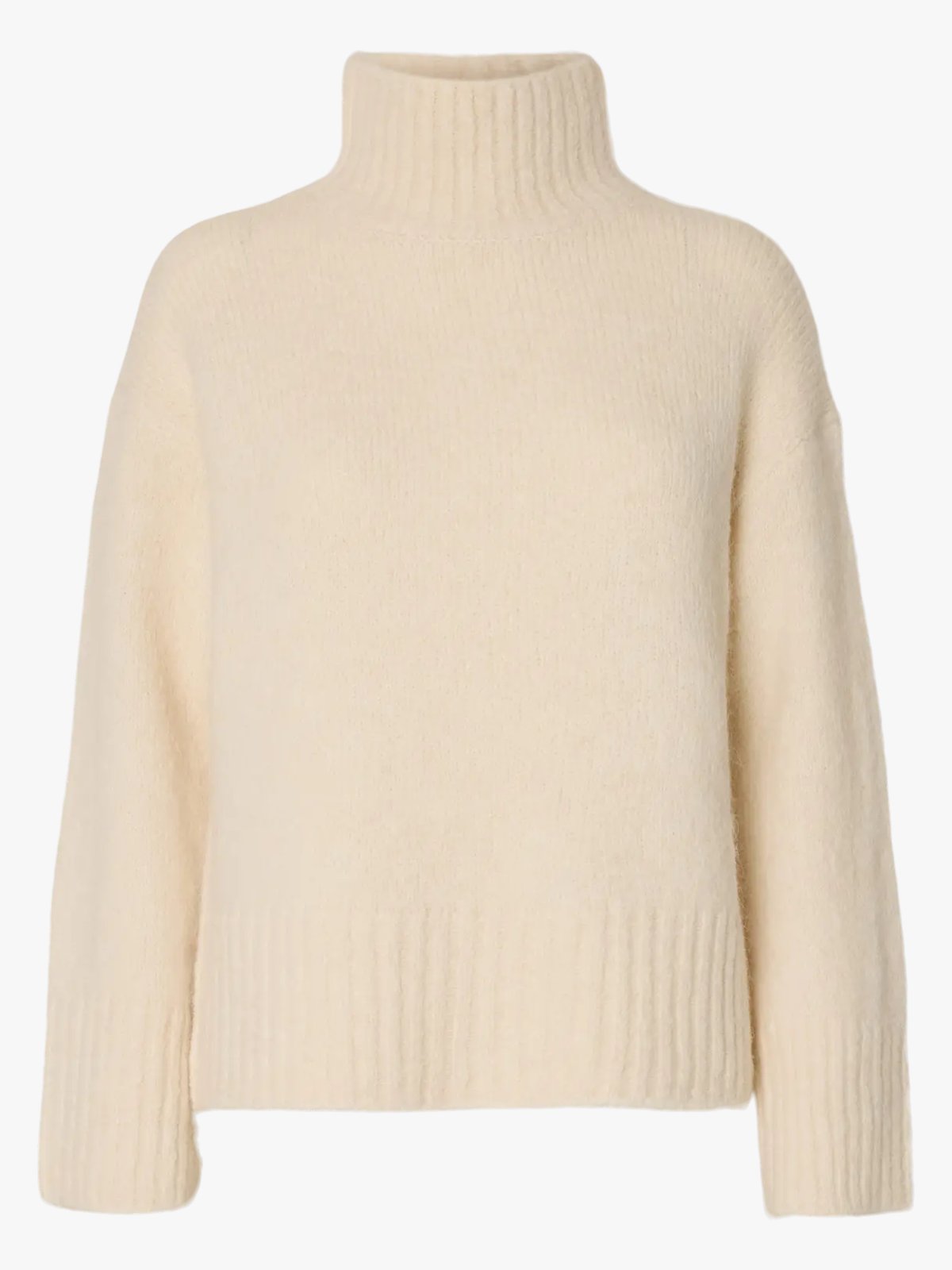 Selected Femme Gabriella Long Sleeve Knit High Neck Birch