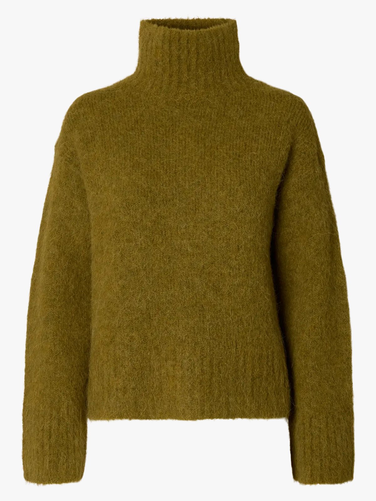 Selected Femme Gabriella Long Sleeve Knit High Neck Fir Green