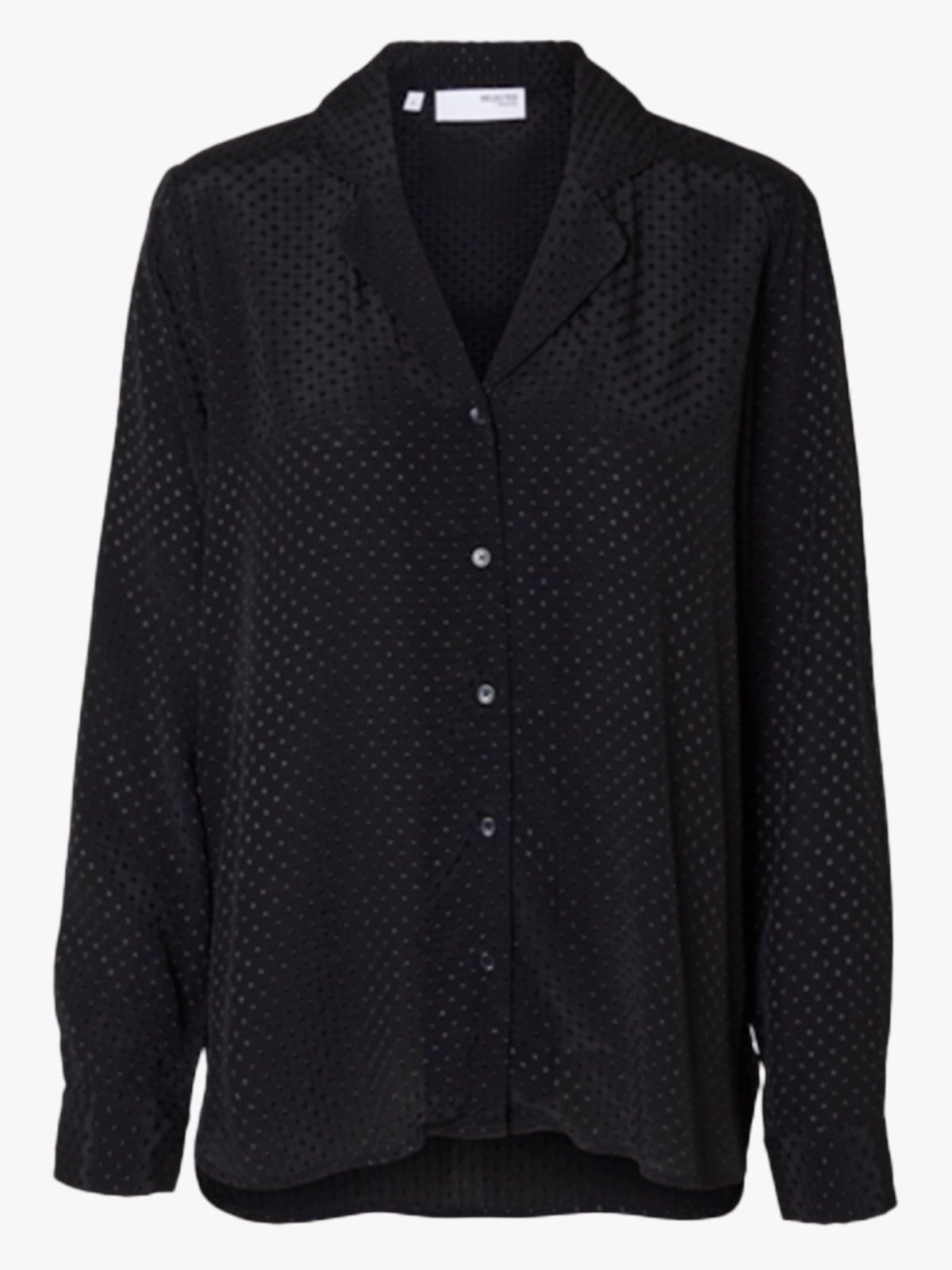 Selected Femme Kamma Long Sleeve Shirt Black