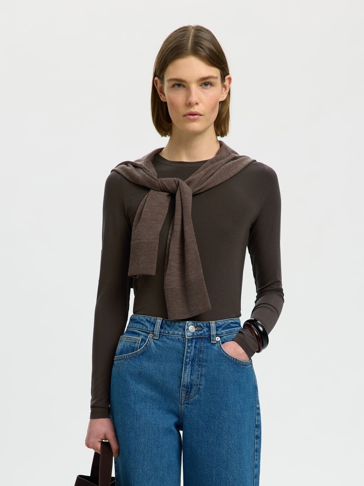 Selected Femme Manja Long Sleeve O-Neck Delicioso
