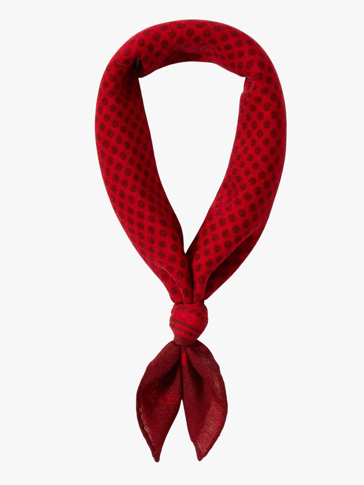 Selected Femme Abbi Wool Bandana Equestrian Red