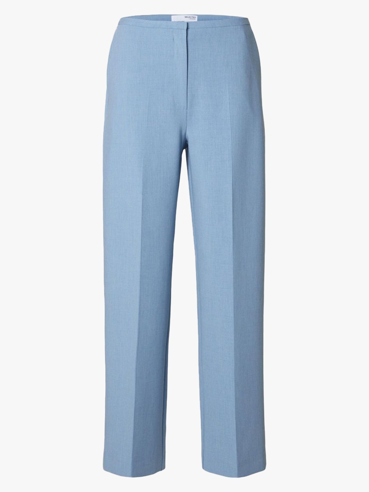Selected Femme Rita-Freia Mid Waisted Straight Pant Endless Sky