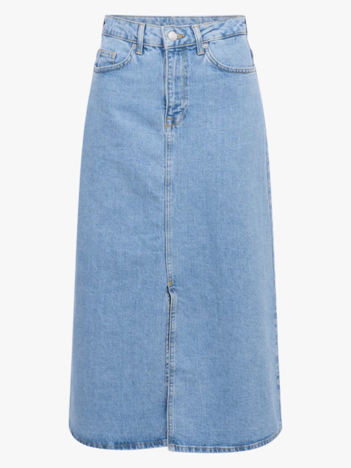 Selected Femme Krista-Gerda High Waist Light Blue Maxi Skirt Light Blue Denim
