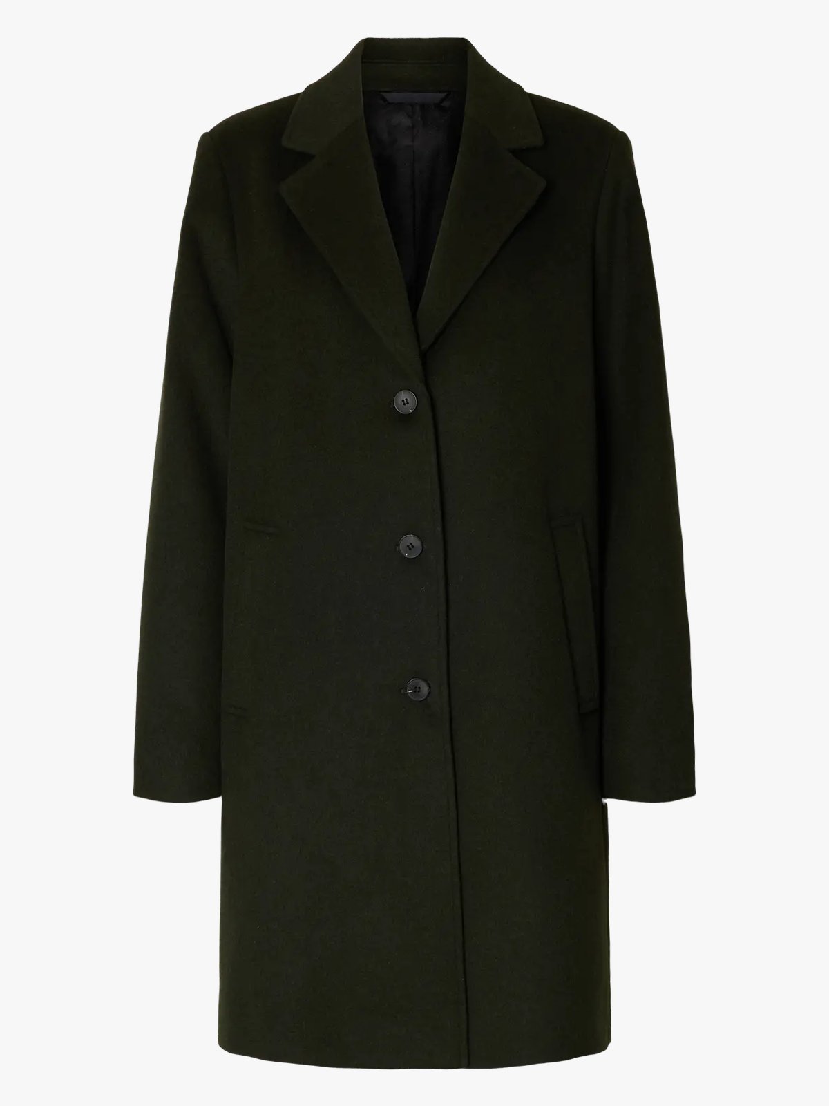 Selected Femme Sasja Lano Coat Deep Depths MELANGE