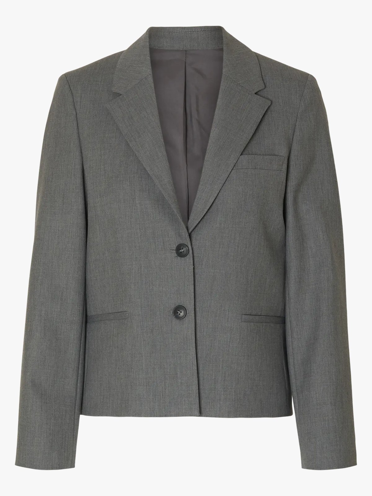 Selected Femme Rita Lano Blazer Medium Grey Melange MELANGE