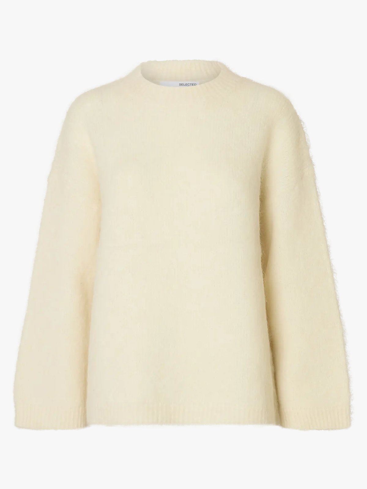 Selected Femme Gabriella Long Sleeve Knit New O-Neck Birch