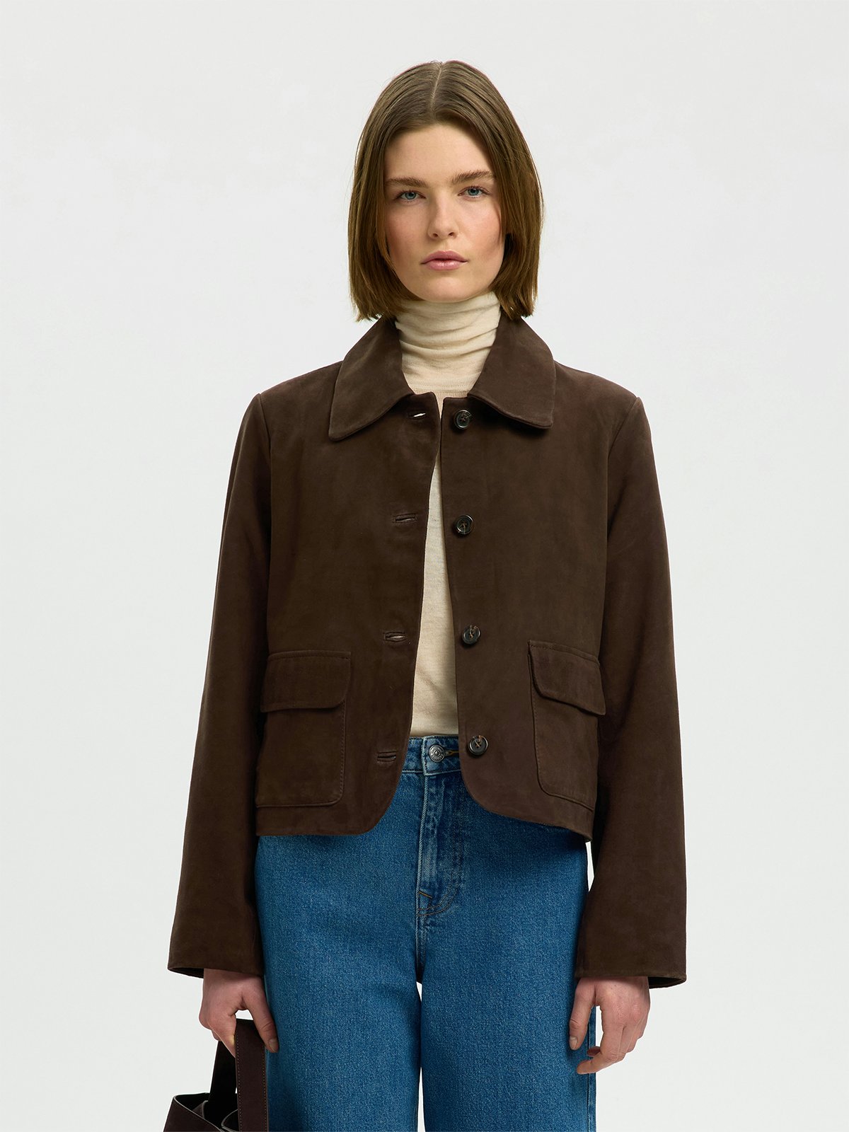 Selected Femme Kaya Suede Jacket Delicioso